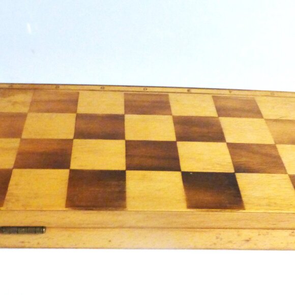 GMS1 - Complete Vintage WOOD CHESS SET Chess Pawn Chess Board Bishop Pawn Queen - Picture 6 of 11